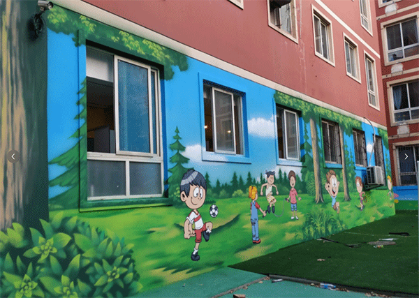 幼兒園墻噴繪如何做？
